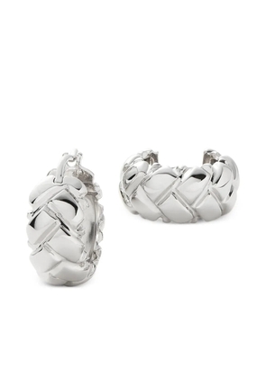 Missoma x Lucy Williams Waffle hoop earrings - Silver