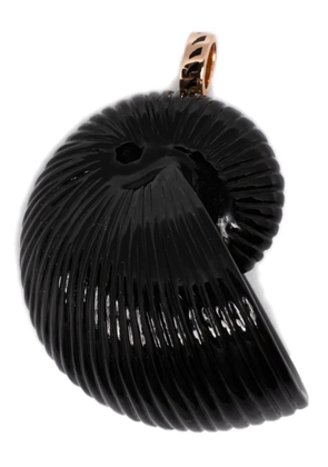 Dezso 18K rose gold Nautilus onyx pendant - Pink