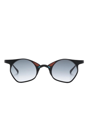 Rigards hand-painted sculpted-frame glasses - Black