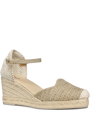 Geox 65mm woven ankle-strap espadrilles - Neutrals