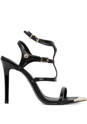 Just Cavalli leather heeled sandals - Black