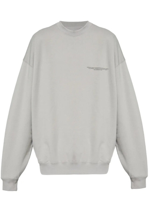 Y-3 logo-printed crew neck sweatshirt - Grey