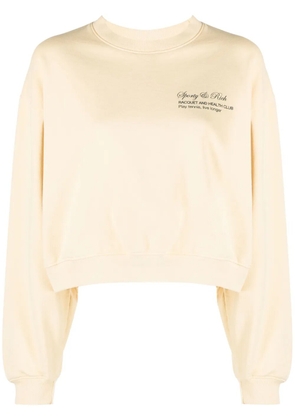 Sporty & Rich Tennis Script sweatshirt - Yellow