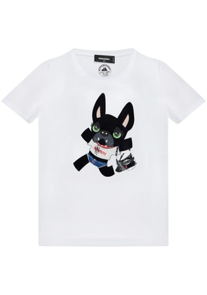 DSQUARED2 dog print T-shirt - White