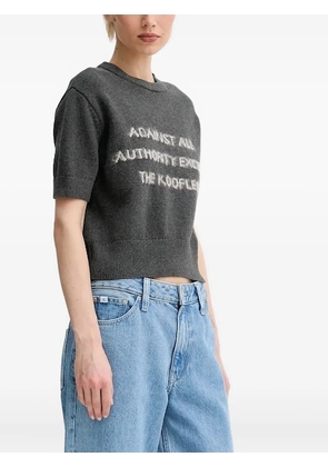 The Kooples short-sleeved top - Grey