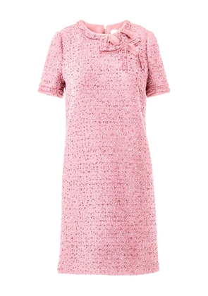 Carolina Herrera tweed mini dress - Pink