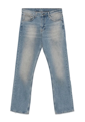 FLÂNEUR frayed-hem cotton jeans - Blue