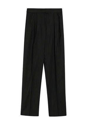 Max Mara pinstripe pleated trousers - Black