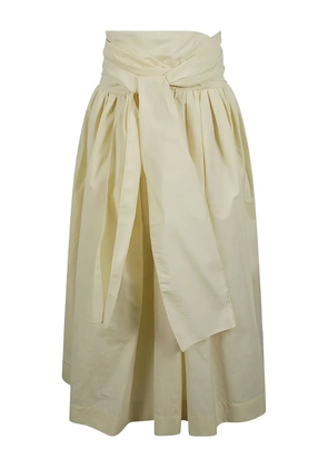 Fabiana Filippi pleated midi skirt - Neutrals