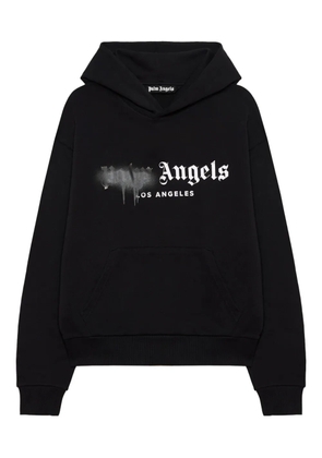 Palm Angels Spray City Los Angeles logo hoodie - Black