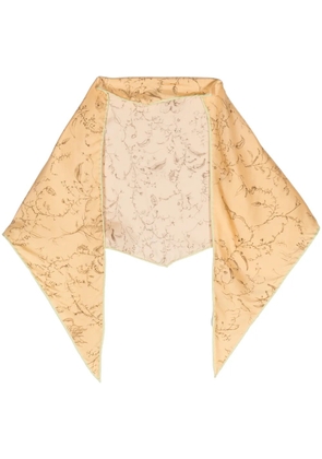 Fabiana Filippi graphic-print silk scarf - Yellow