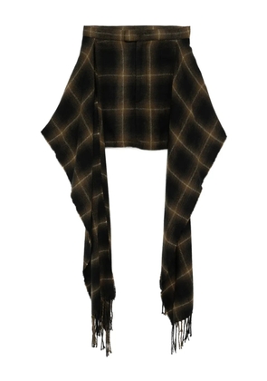 Maison MIHARA YASUHIRO checked skirt - Black