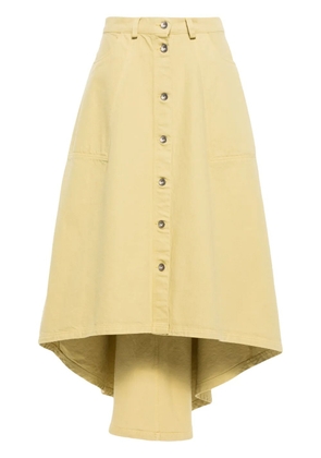 Henrik Vibskov Regain denim mini skirt - Yellow