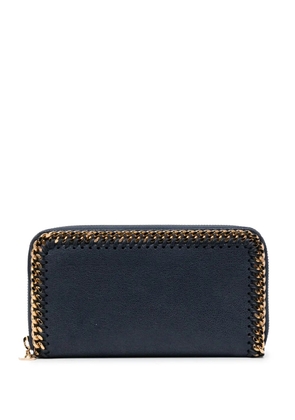 Stella McCartney chain-detailed leather wallet - Blue