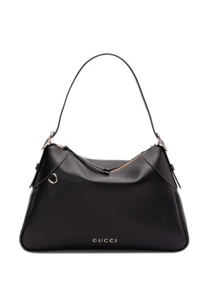 Gucci large GG emblem shoulder bag - Black