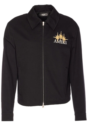 AMIRI logo cotton jacket - Black