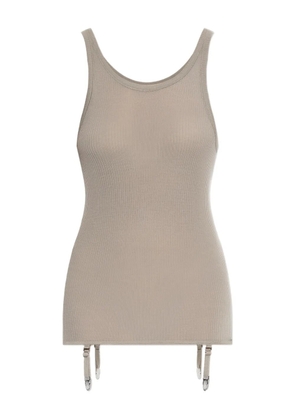 LEMAIRE ribbed suspender top - Neutrals