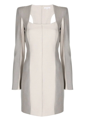 Patrizia Pepe long-sleeve minidress - Neutrals