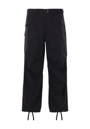 sacai belted cargo trousers - Black