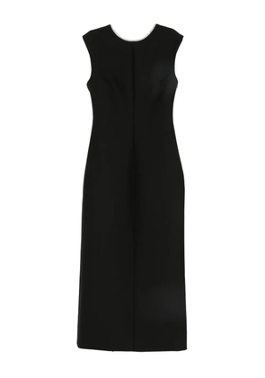 Róhe collar-embellished midi dress - Black