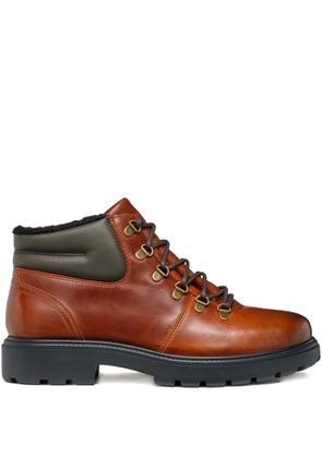 Geox lace-up leather boots - Brown