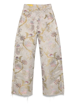 Marques'Almeida brocade-jacquard trousers - Neutrals