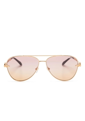 Versace Eyewear pilot-frame sunglasses - Gold