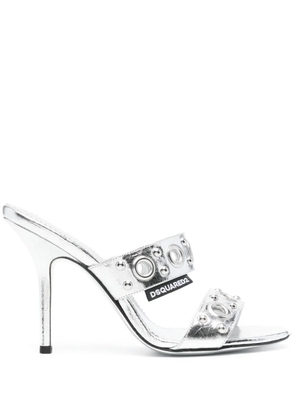 DSQUARED2 Gothic 110mm leather sandals - Silver