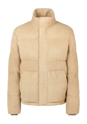 Tod's leather quilted jacket - Neutrals