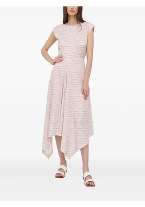 Tiger of Sweden geometric-pattern asymmetric-hem dress - Pink