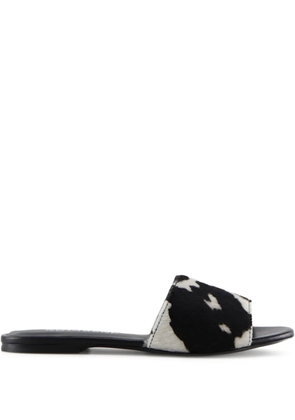 Notabene Fiona cowhide slide sandals - Black