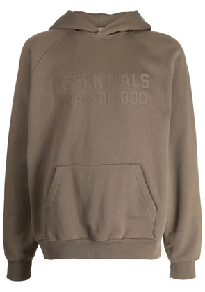 FEAR OF GOD ESSENTIALS logo-print hoodie - Brown