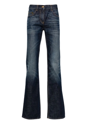 Palm Angels logo-embroidered straight-leg jeans - Blue