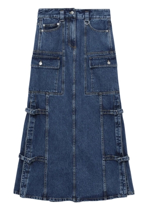 3.1 Phillip Lim denim cargo midi skirt - Blue