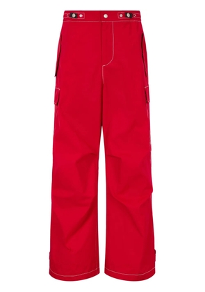 TOMBOY wide-leg cargo trousers - Red