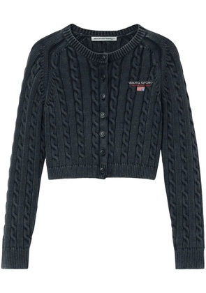 Alexander Wang cable-knit cardigan - Black