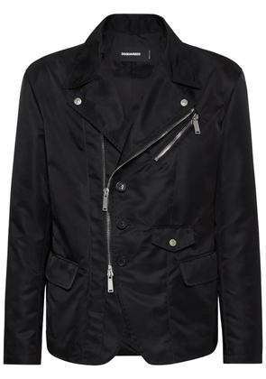 DSQUARED2 satin biker jacket - Black