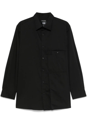 Y-3 pleated pocket shirt - Black