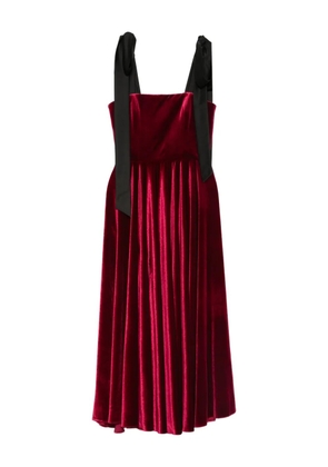 ROSERRY square-neck midi dress - Red