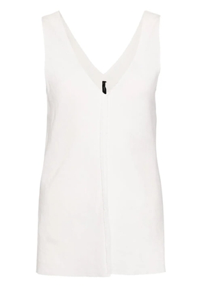 VOZ V-neck linen top - Neutrals