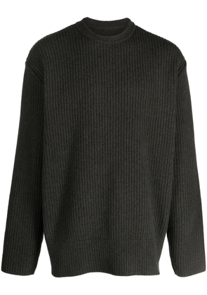 Givenchy ribbed-knit wool crew-neck jumper - Green