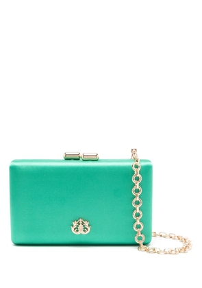 Isla Eva logo-plaque clutch bag - Green