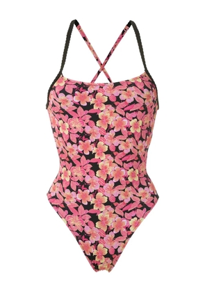 Amir Slama floral-print bodysuit - Pink