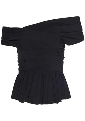 Altuzarra Pella off-shoulder draped top - Black