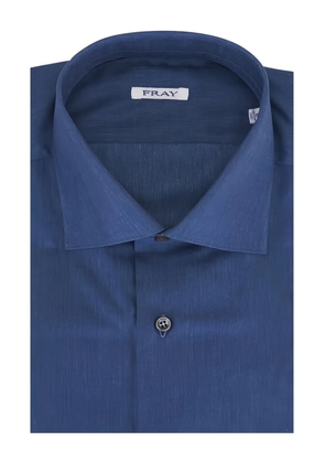 Fray buttoned shirt - Blue