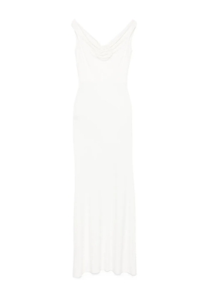 ROSERRY embellished sleeveless maxi dress - White