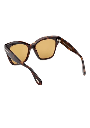TOM FORD Eyewear cat-eye frame sunglasses - Brown
