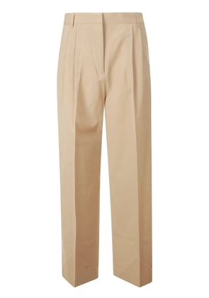 Róhe pleated slim-fit trousers - Neutrals