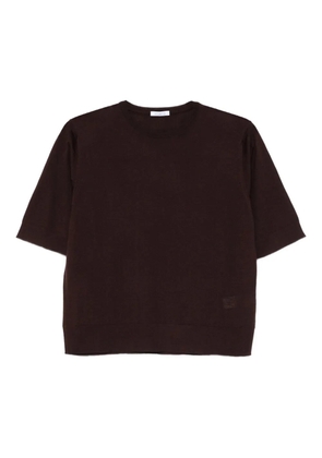 Malo silk-blend T-shirt - Brown