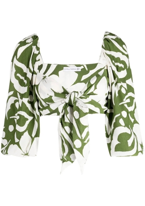 Faithfull the Brand Margherita floral-print crop top - Multicolour
